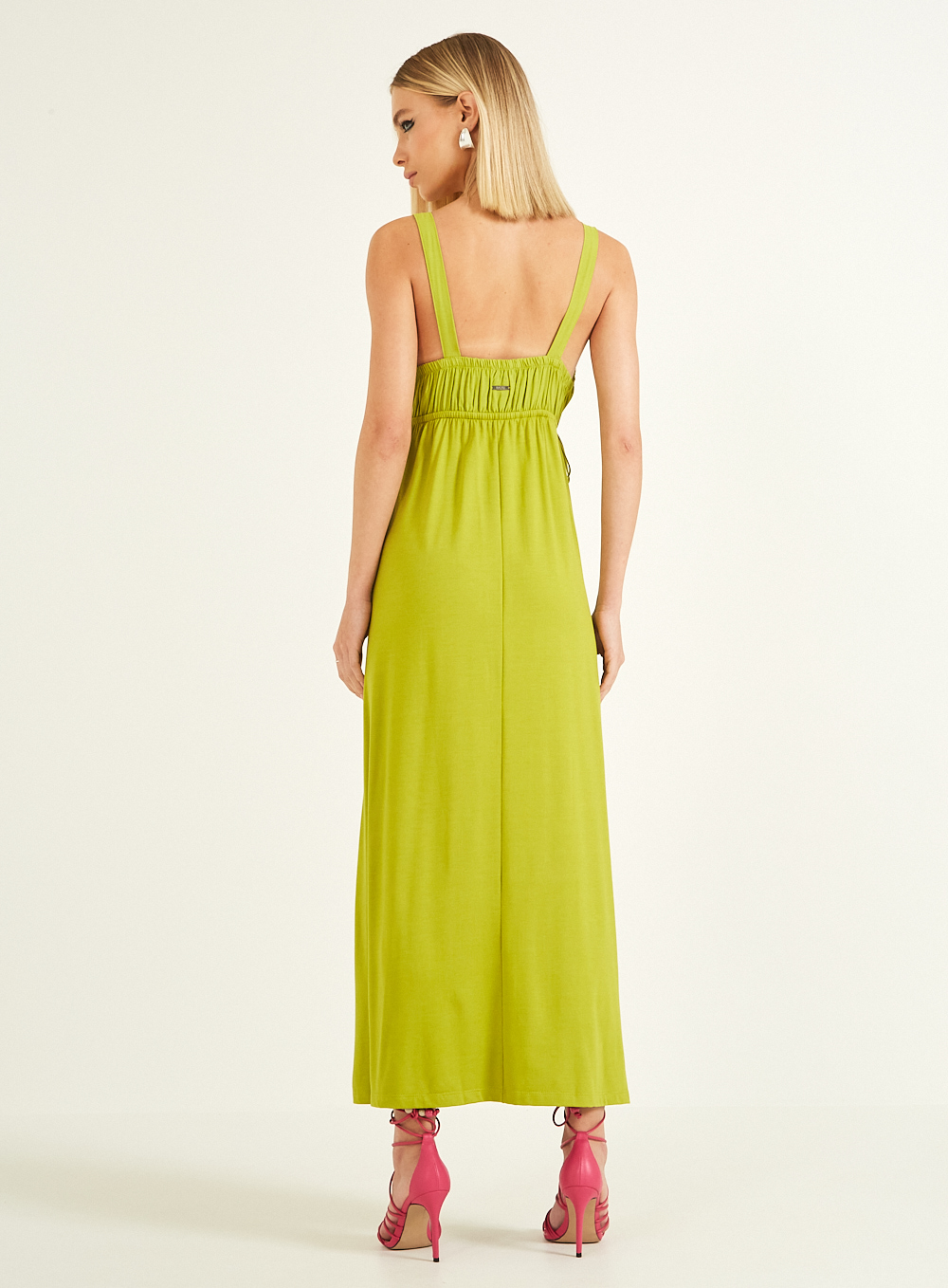 VESTIDO DETALHE LINHO M ROSA AYLA