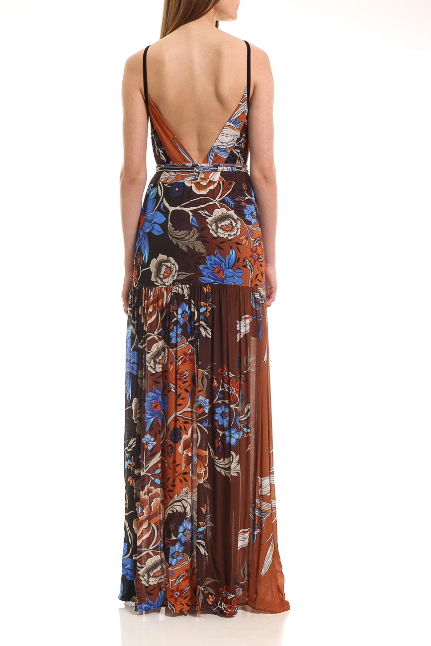 VESTIDO LONGO ESTAMPADO P FLORAL''CRAFTS