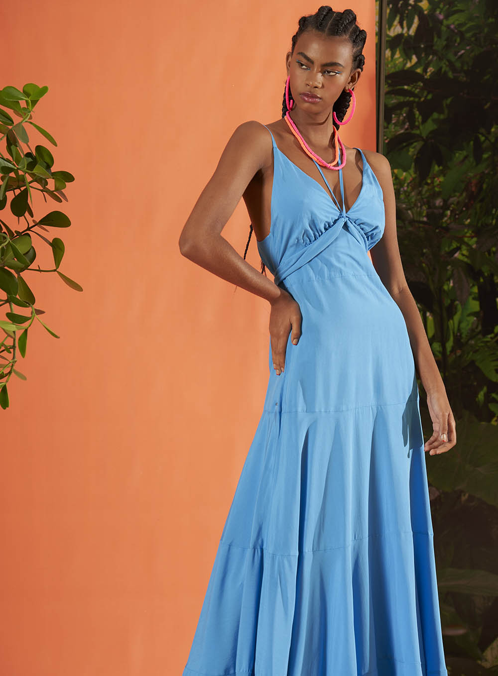 VESTIDO LONGO COLCCI 34 PRETO