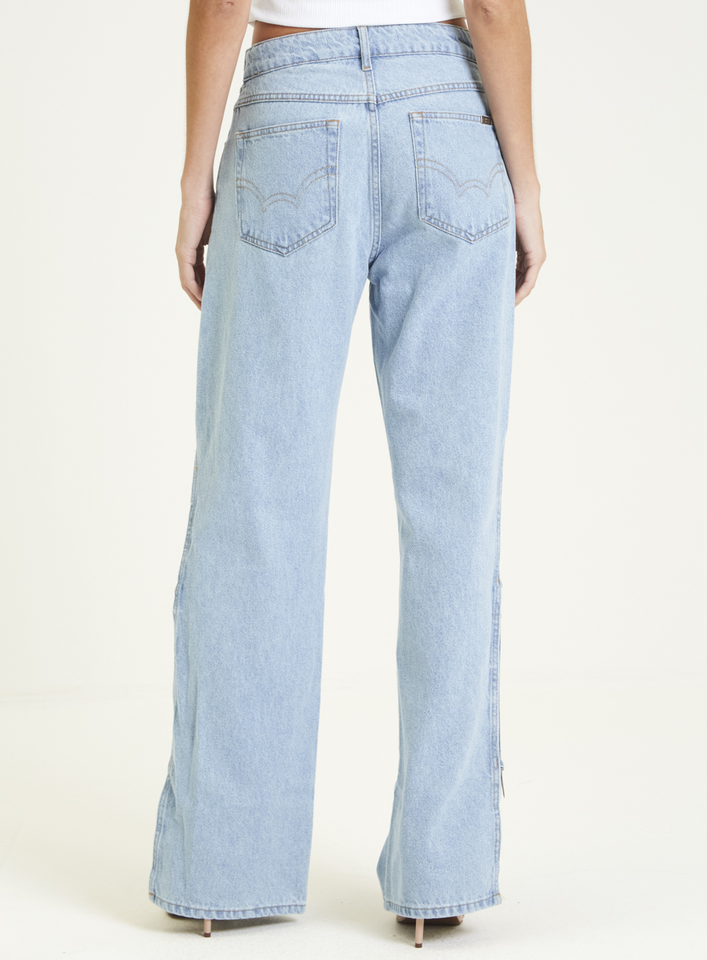 CALÇA JEANS RAQUEL WIDE LEG 44 INDIGO