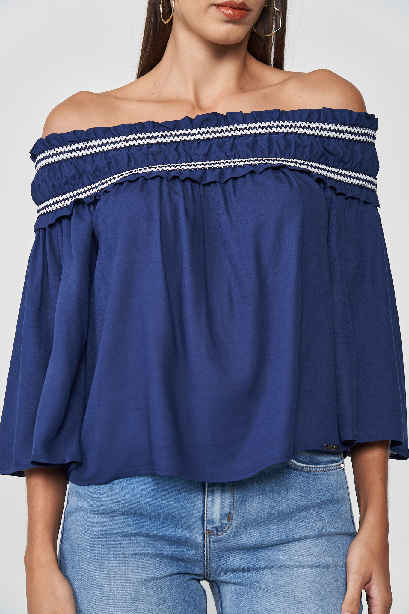 BLUSA COLCCI PP AZUL DARKNESS