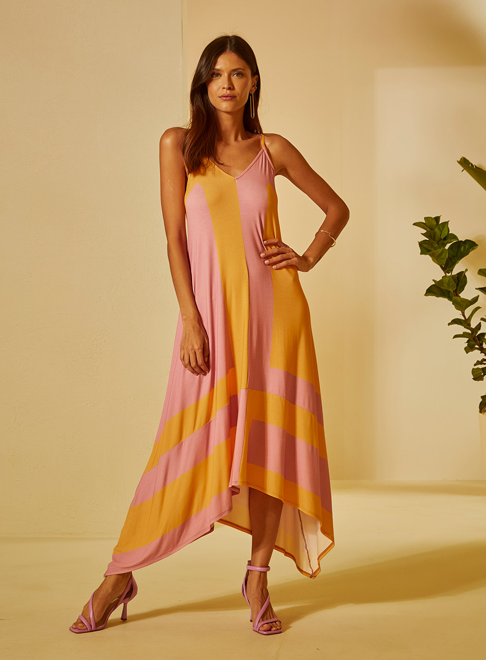 VESTIDO MIDI ESTAMPADO P POENTE