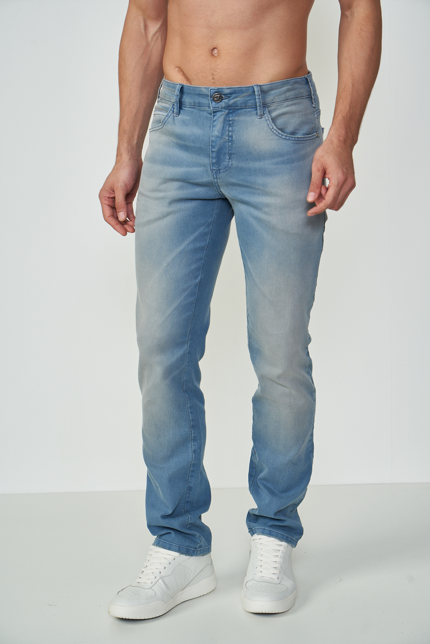 CALÇA JEANS ALEX SLIM 46 INDIGO