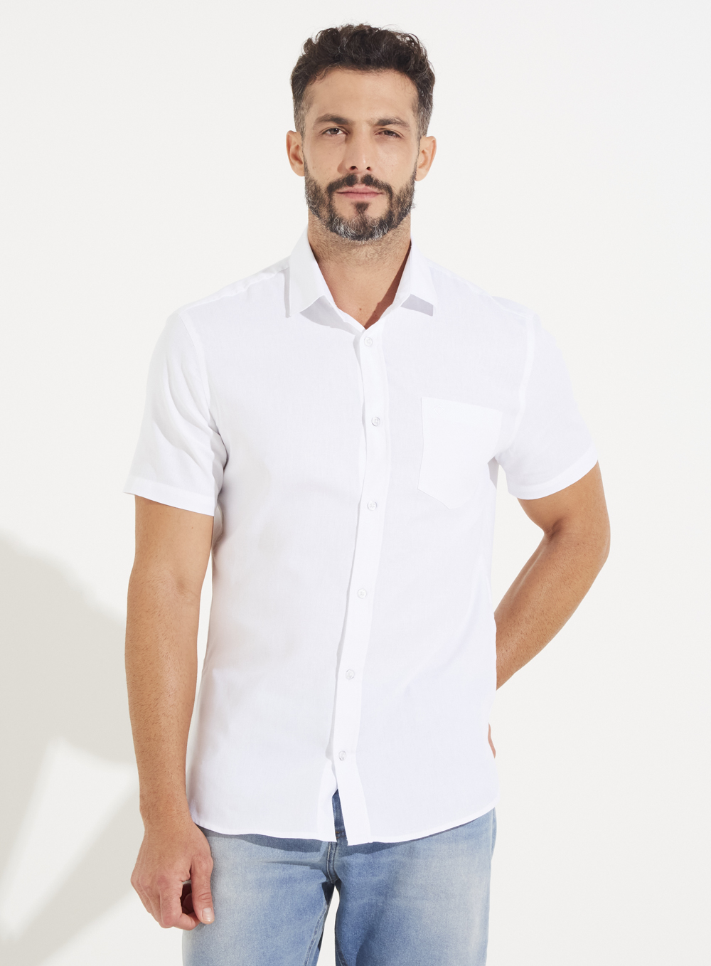 CAMISA LINHO ST BARTHS GG BRANCO