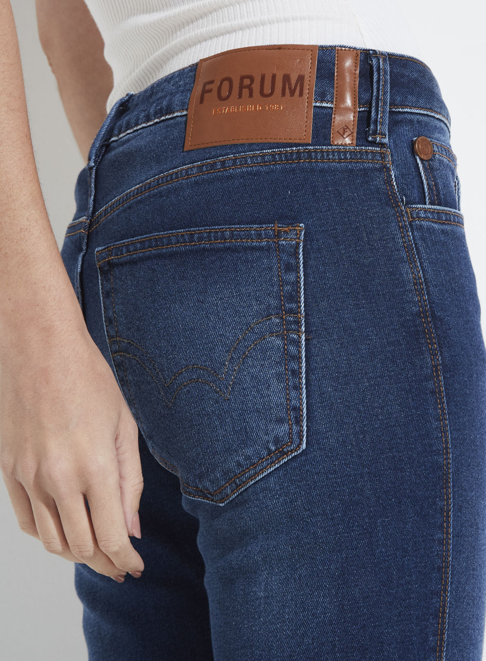 CALÇA JEANS MARISA SLIM 44 INDIGO