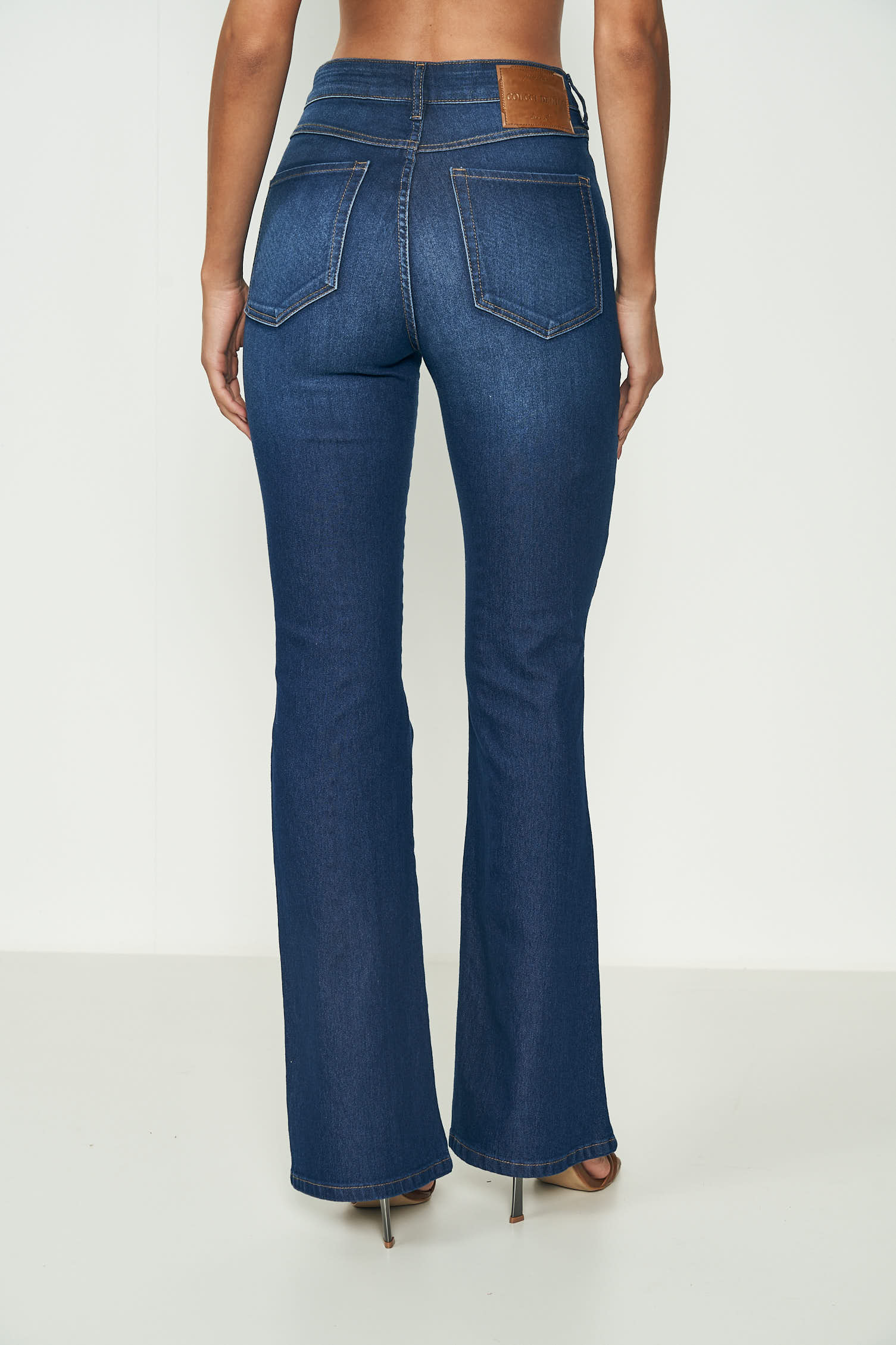 CALÇA JEANS BRUNA STRETCH FLARE 42 INDIGO