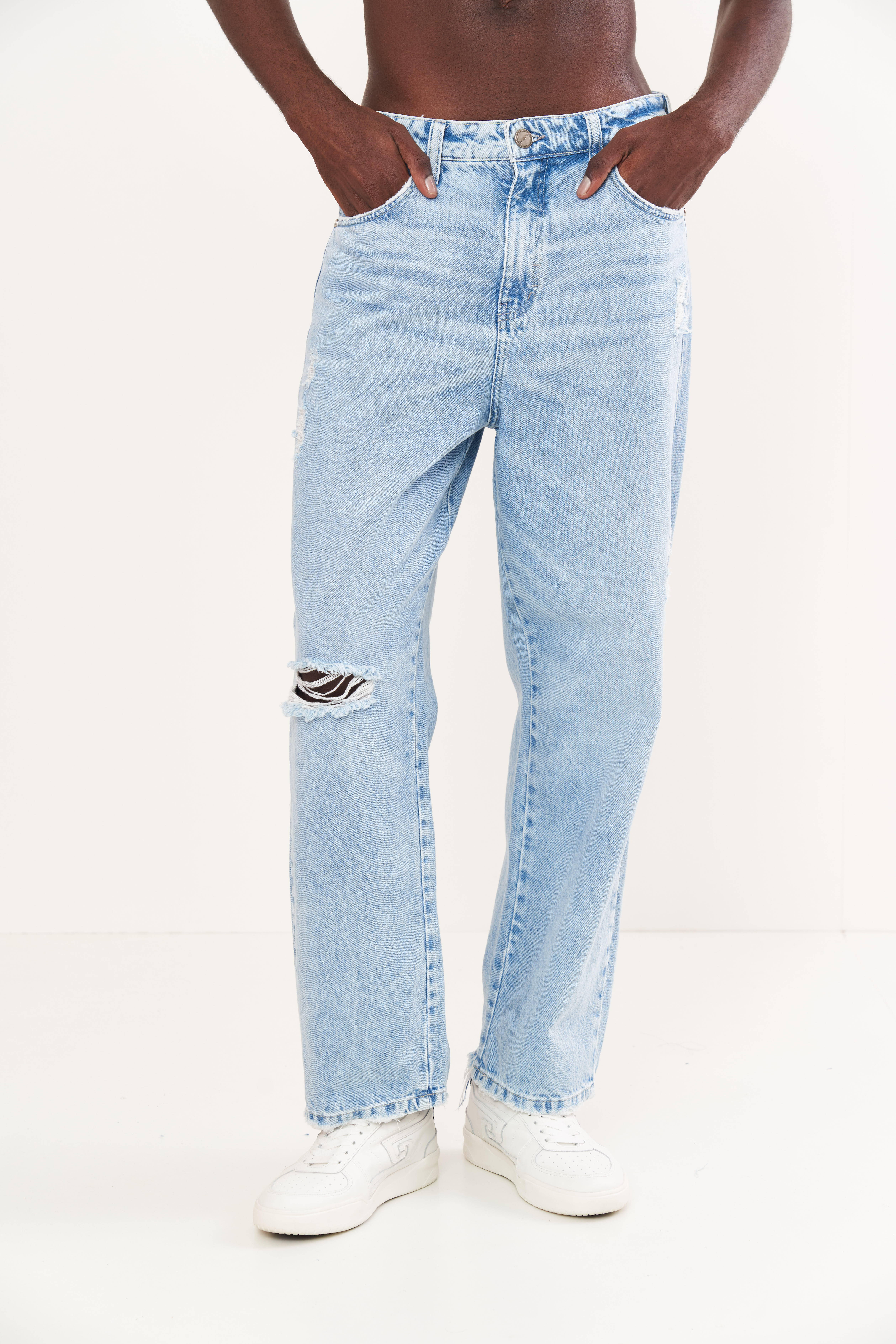 CALÇA JEANS LOOSE 40 INDIGO