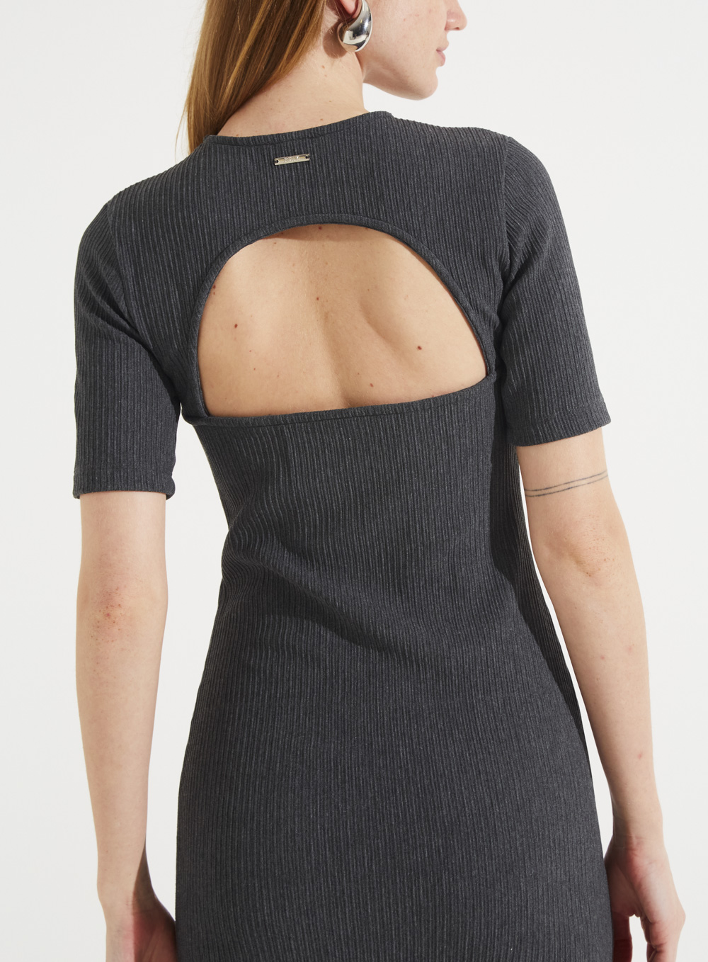 VESTIDO FORUM P CINZA FULIGEM