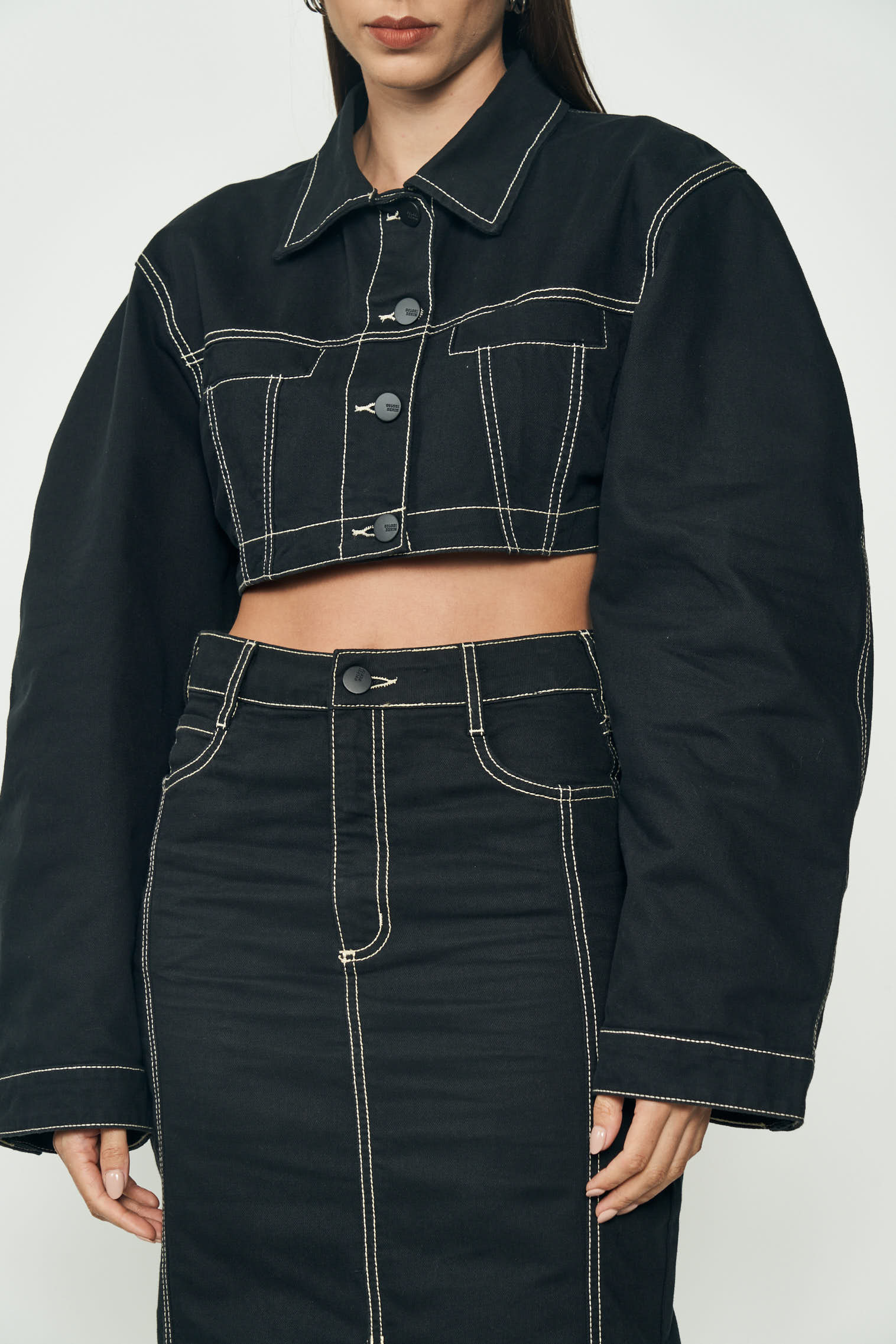 JAQUETA SARJA PP PRETO