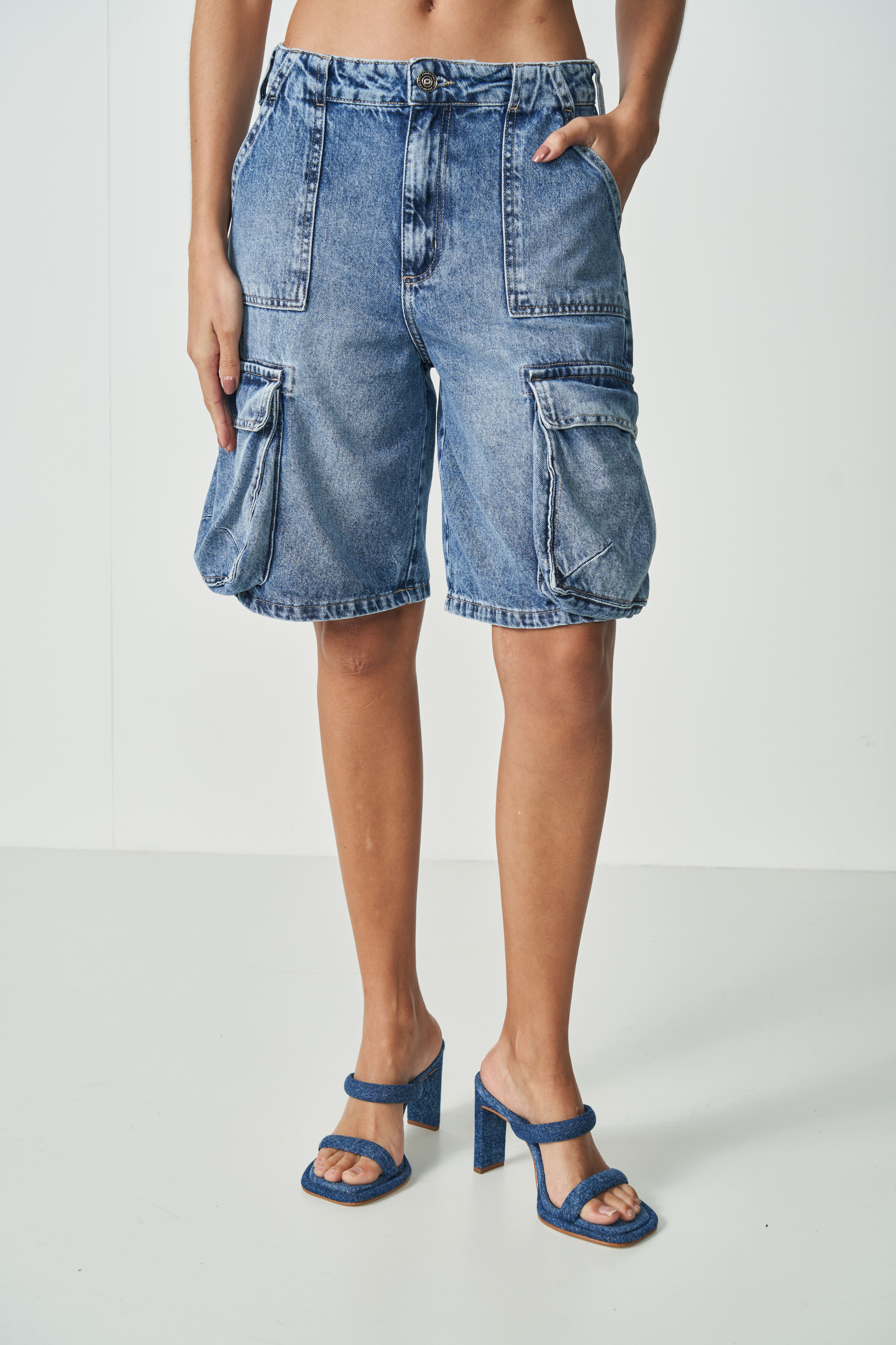 BERMUDA JEANS JADE 38 INDIGO