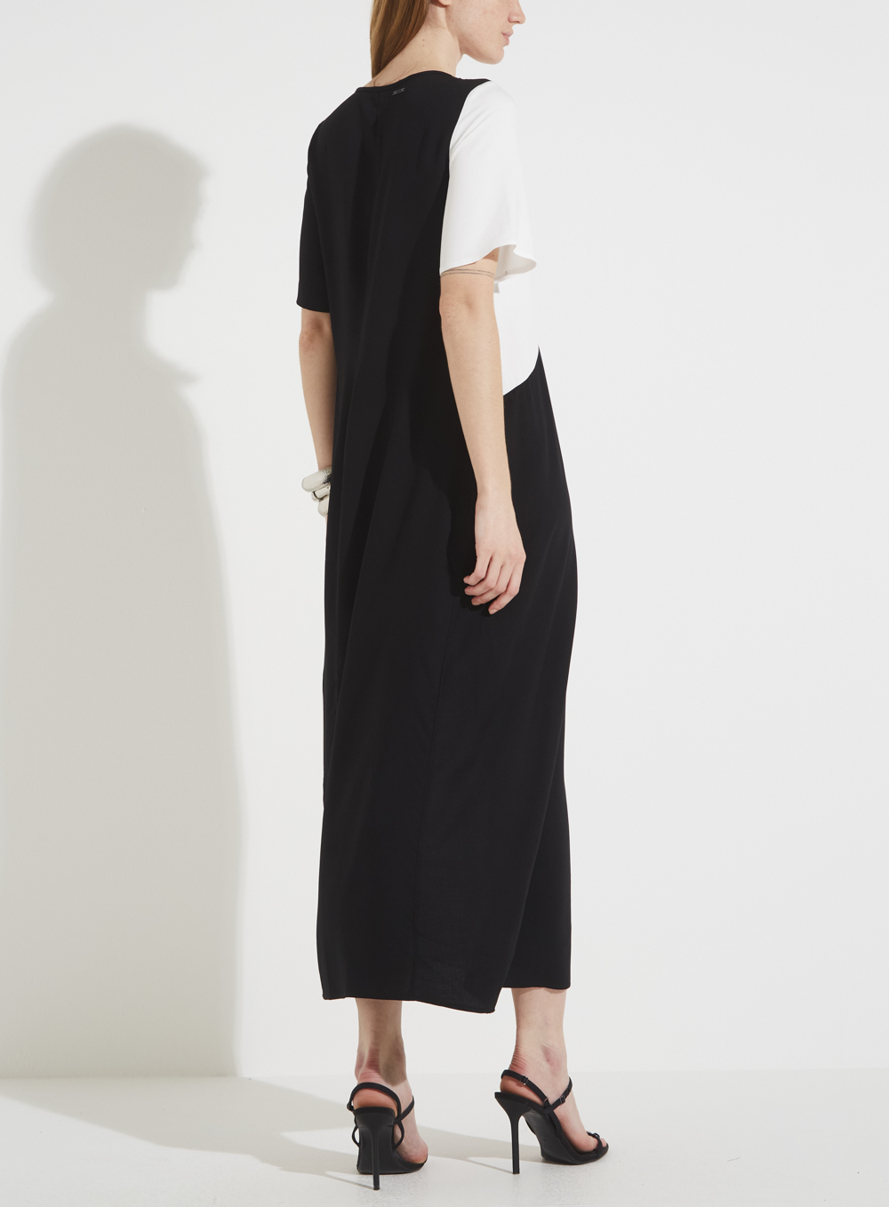 VESTIDO FORUM P PRETO/OFF SHELL