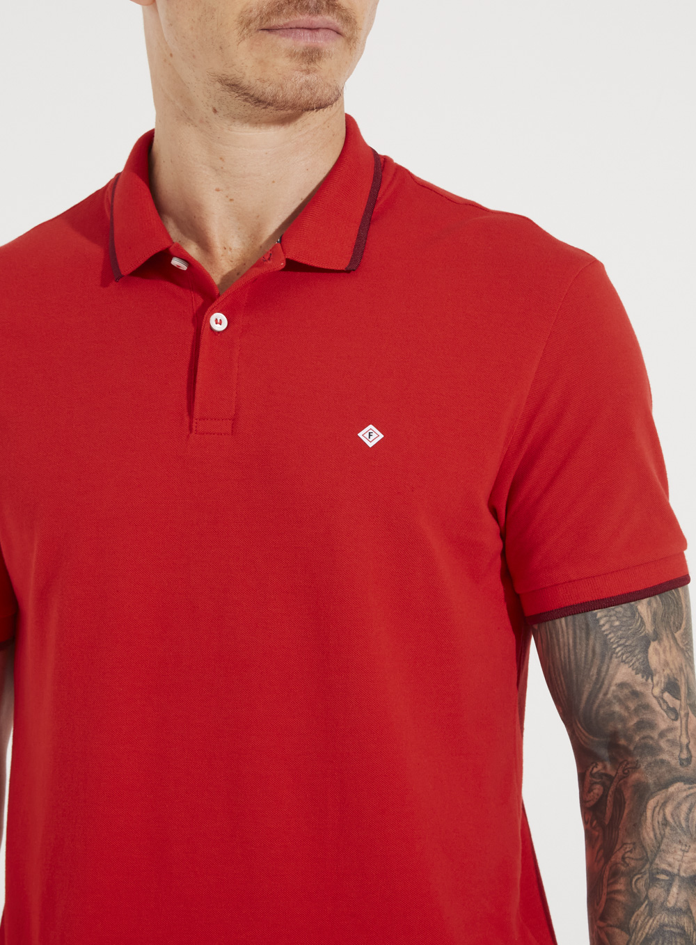 POLO FORUM M VERMELHO SPARKLY