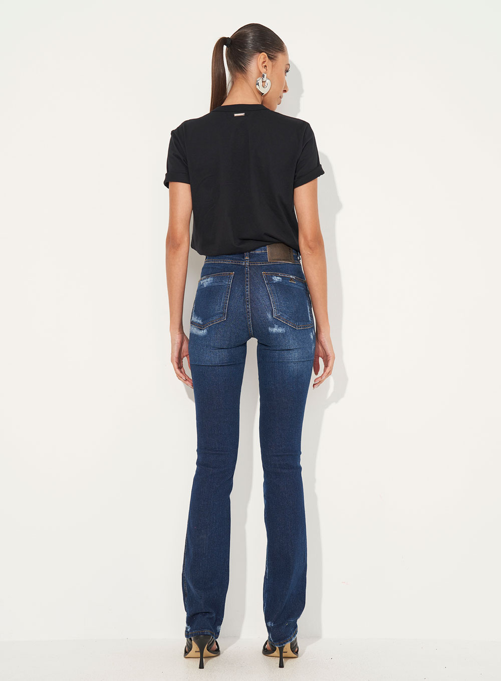 CALÇA JEANS BRUNA STRETCH RETA 46 INDIGO