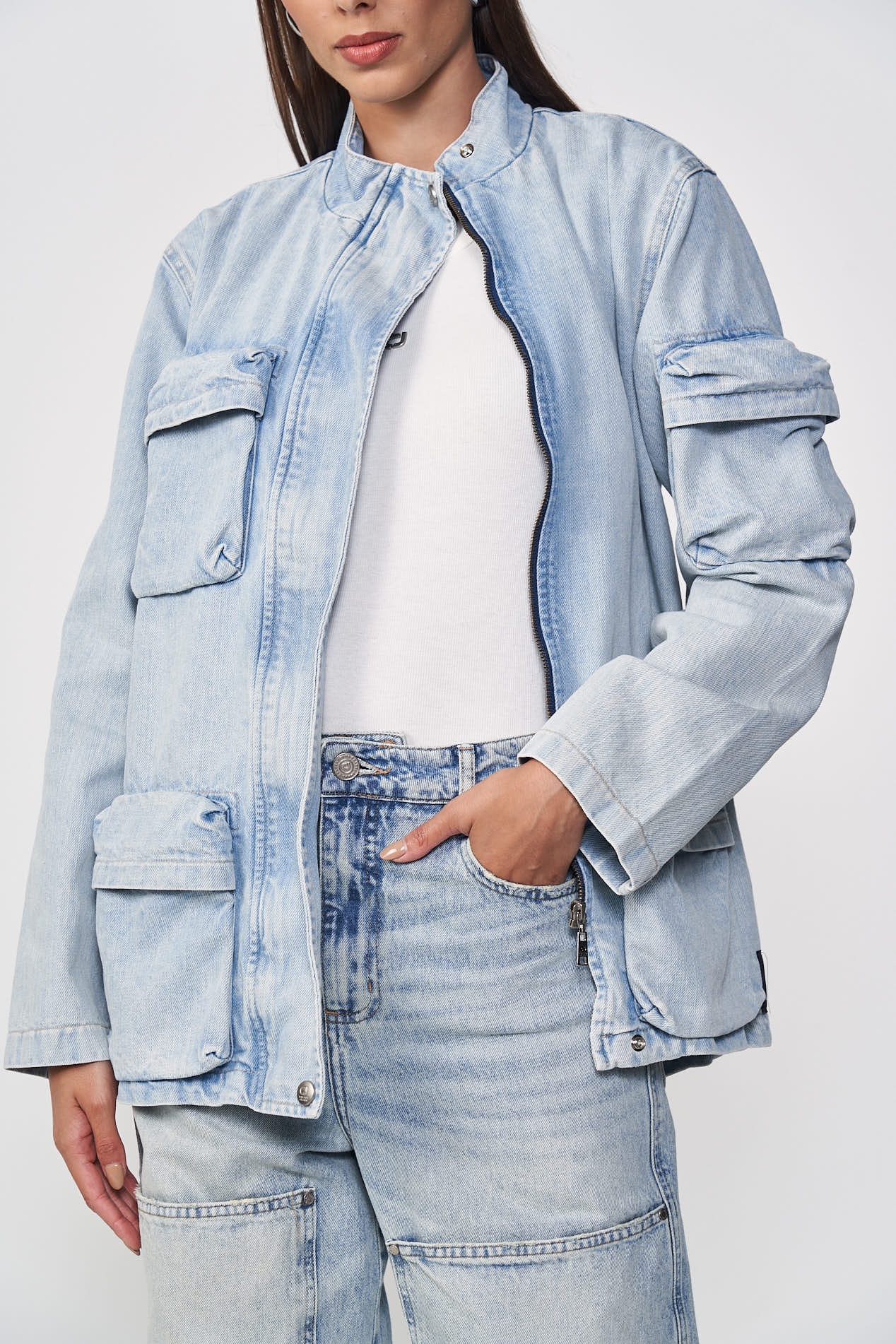 JAQUETA JEANS 38 INDIGO