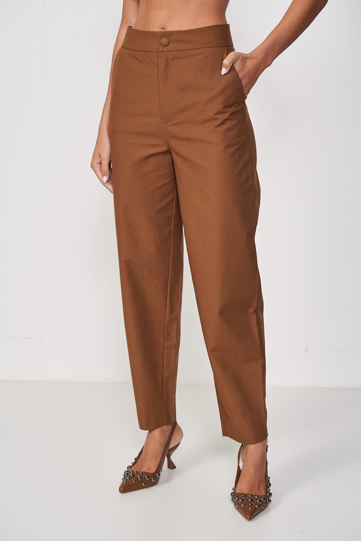 CALÇA COLCCI 40 MARROM TOFFEE BROWN