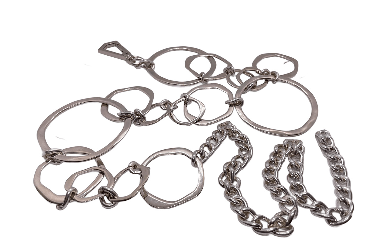CINTO COREENTE METAL C DUPLO COLCCI U PRATA