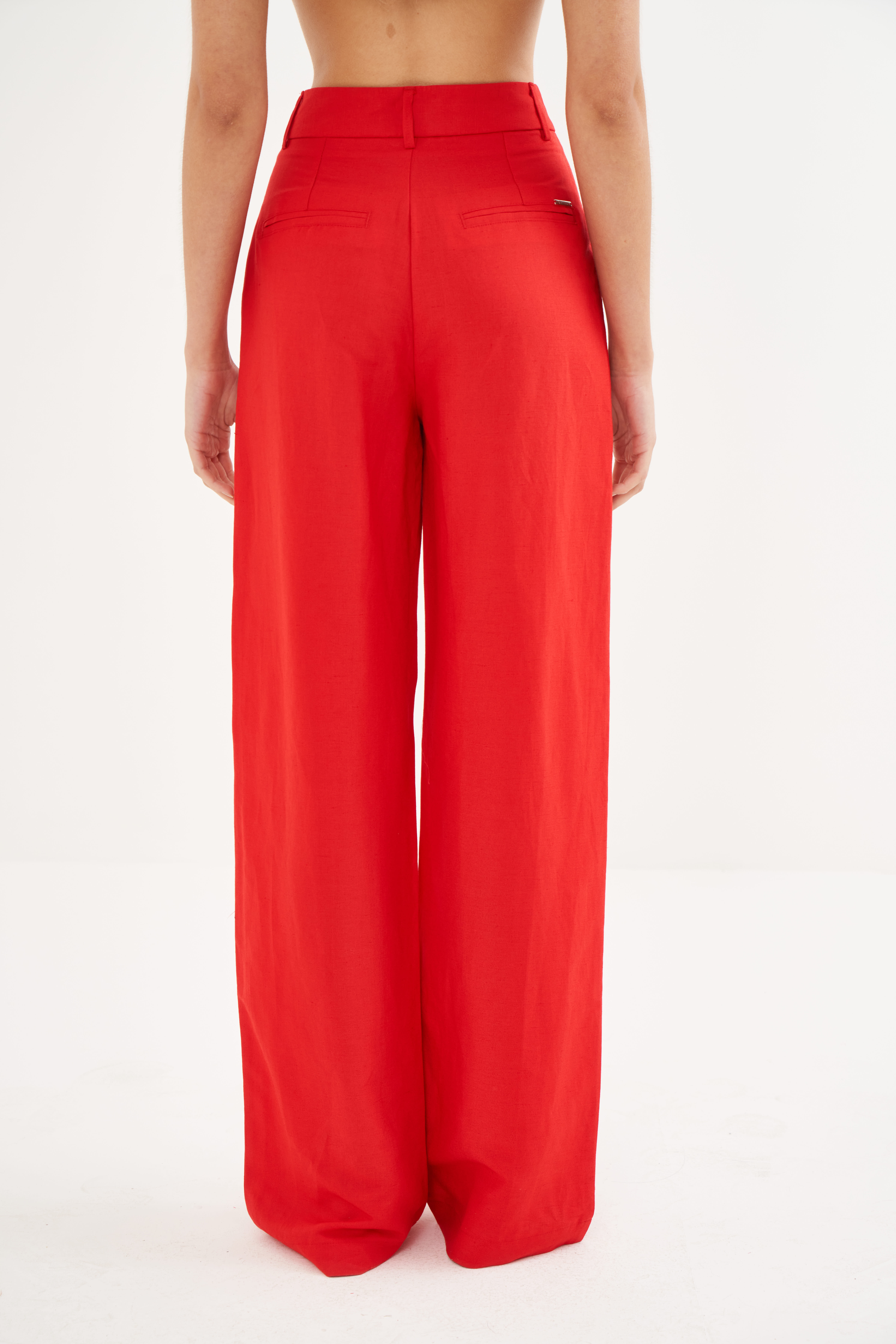 CALÇA LINHO 38 VERMELHO IFE