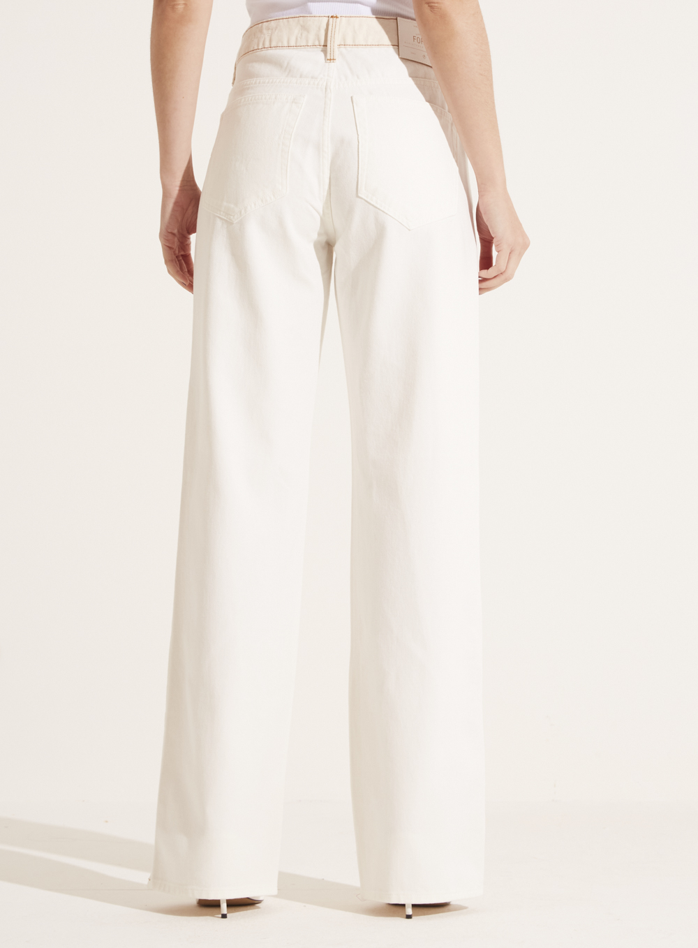CALÇA SARJA RAQUEL WIDE LEG 36 OFF SHELL