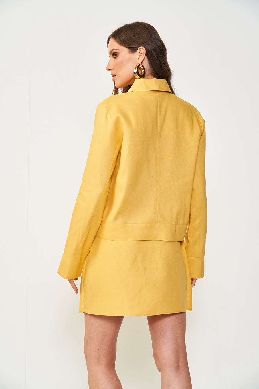 JAQUETA LINHO M AMARELO TOFU