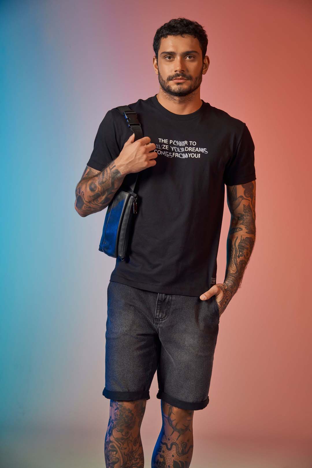 CAMISETA TRITON GG PRETO