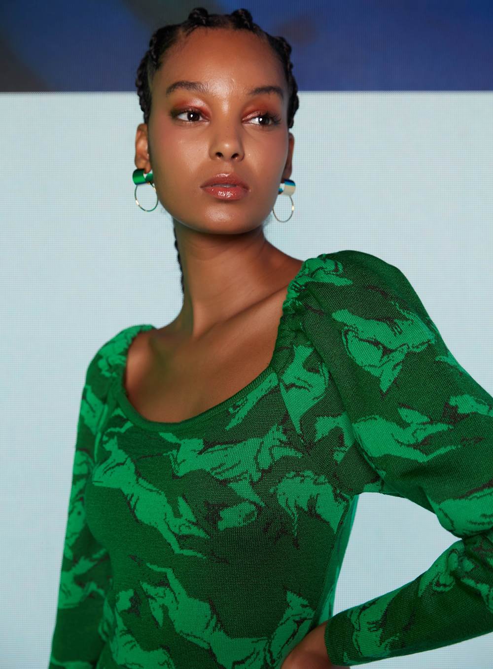 VESTIDO TRICÔ PP VERDE