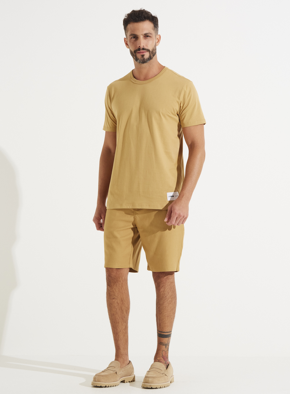 CAMISETA FORUM M BEGE SOYBEAN