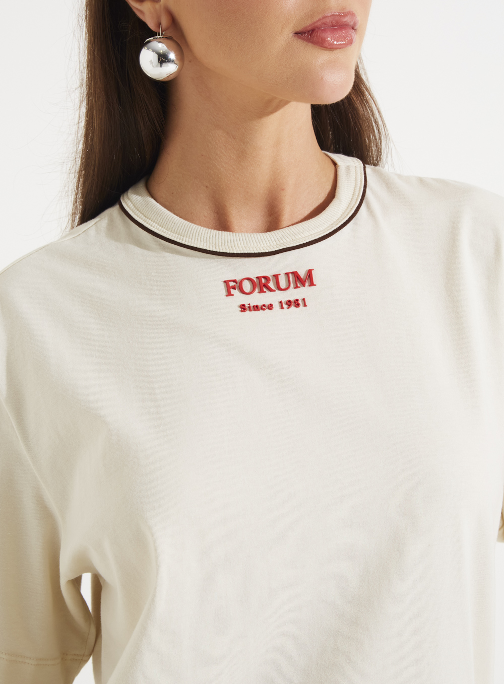 CAMISETA FORUM G BEGE ITALIAN