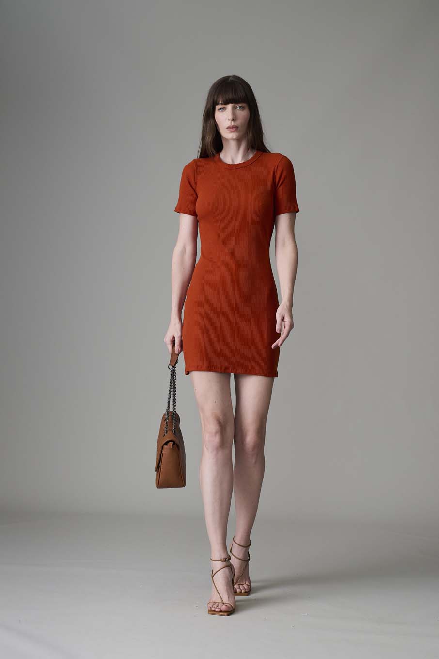 VESTIDO CANELADO P PRETO