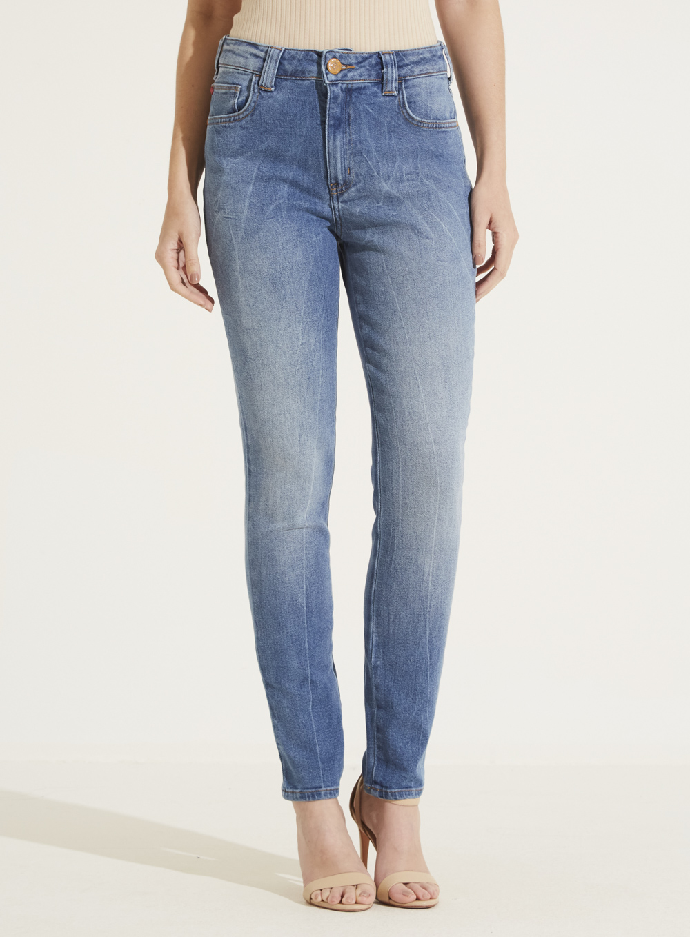 CALÇA JEANS MARISA 2 CIGARRETE 38 INDIGO