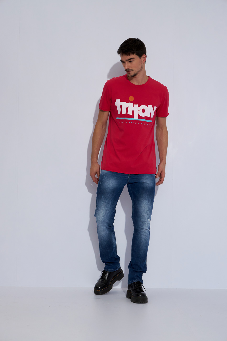 CAMISETA ESTAMPADA M ROSA FRAMBOISE