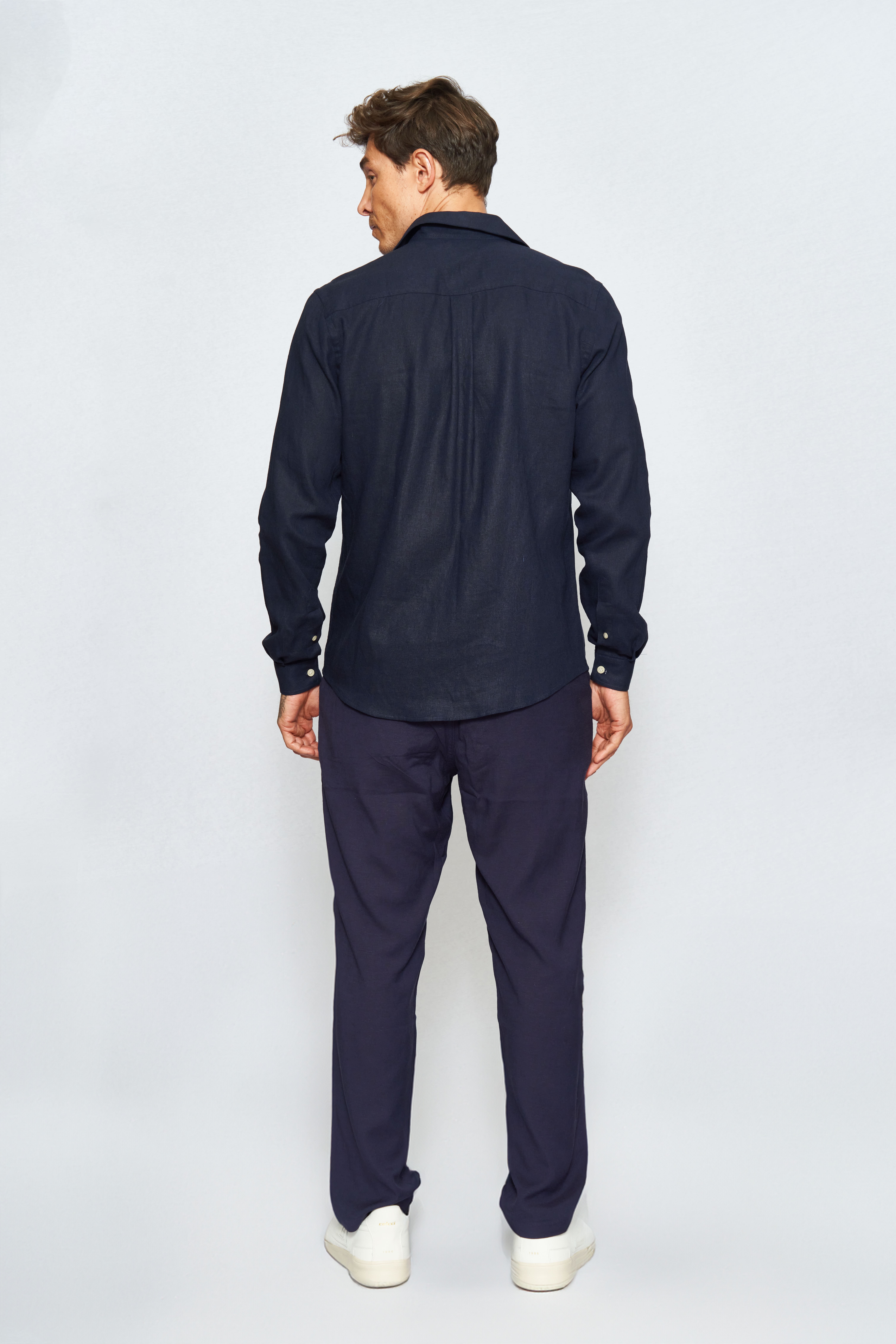 CAMISA LINHO RELAX P AZUL DARKNESS
