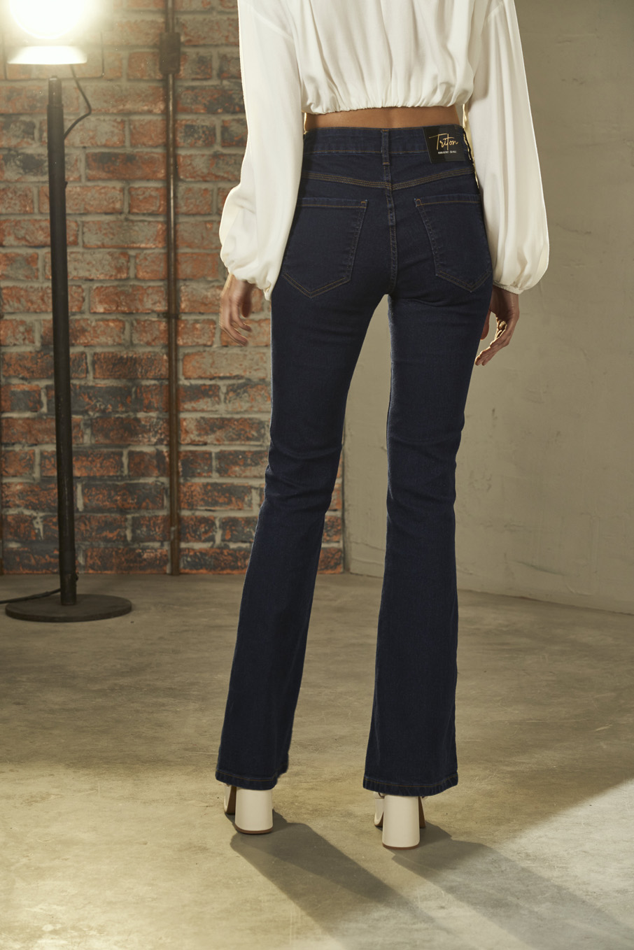CALÇA JEANS MICHELE 38 INDIGO