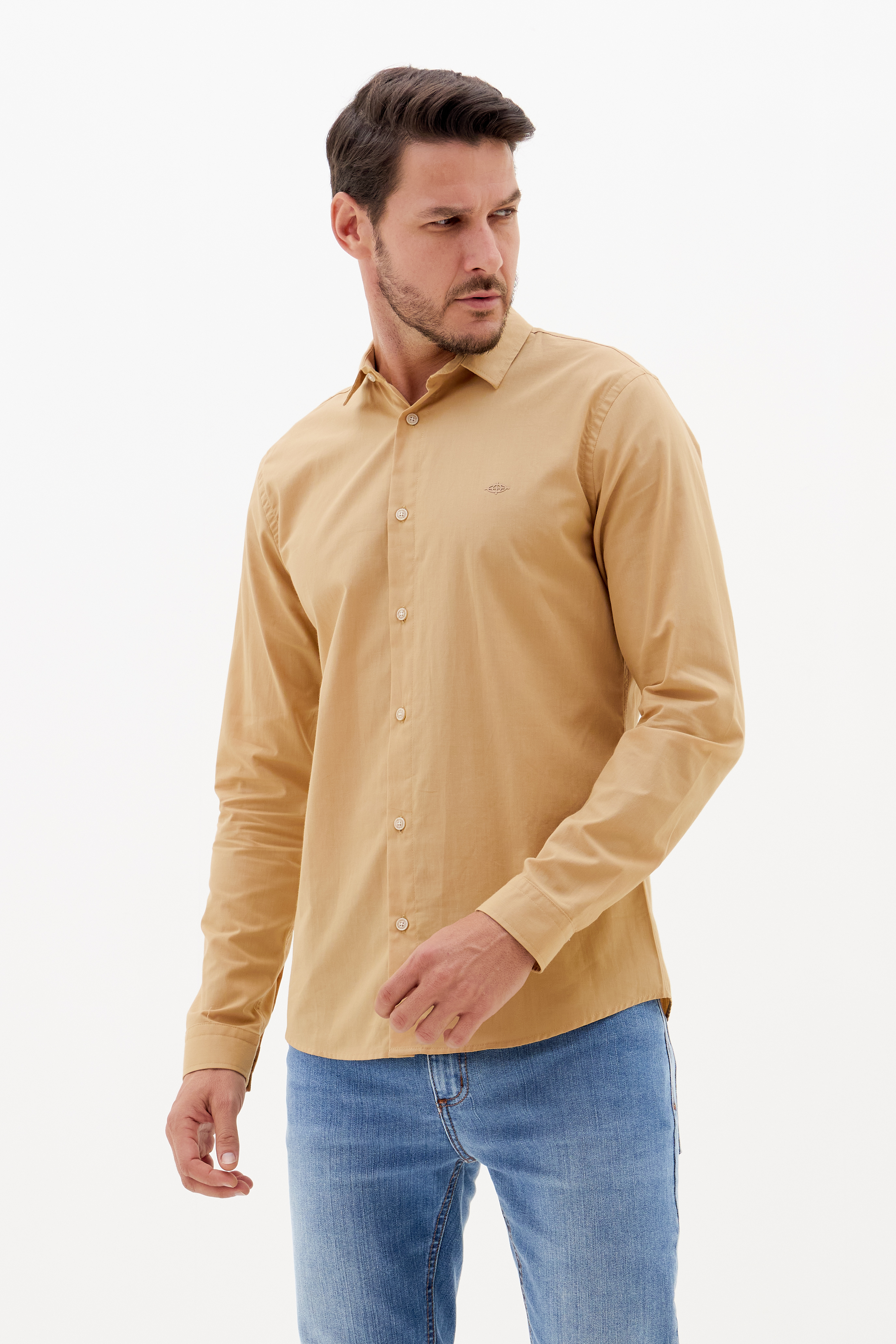 CAMISA CASUAL GG BEGE FLAVO