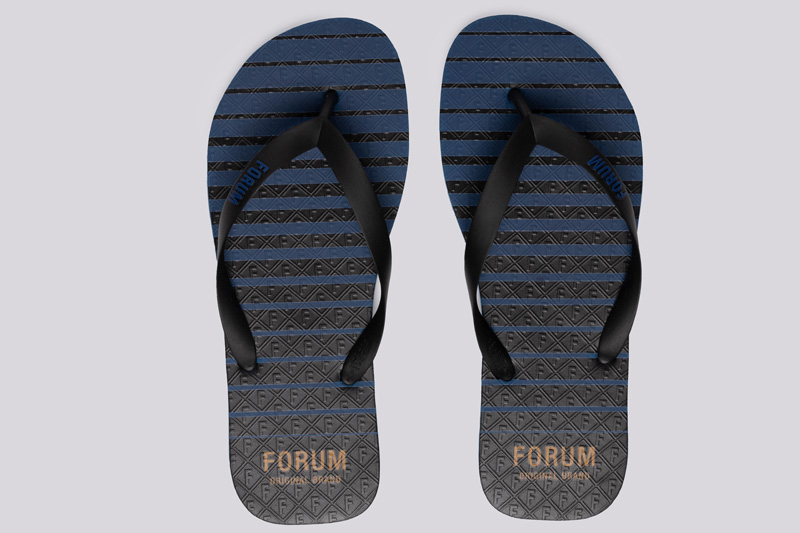 CHINELO MASC FORUM NAVY DEGRADE 39-40 AZUL DARKNES