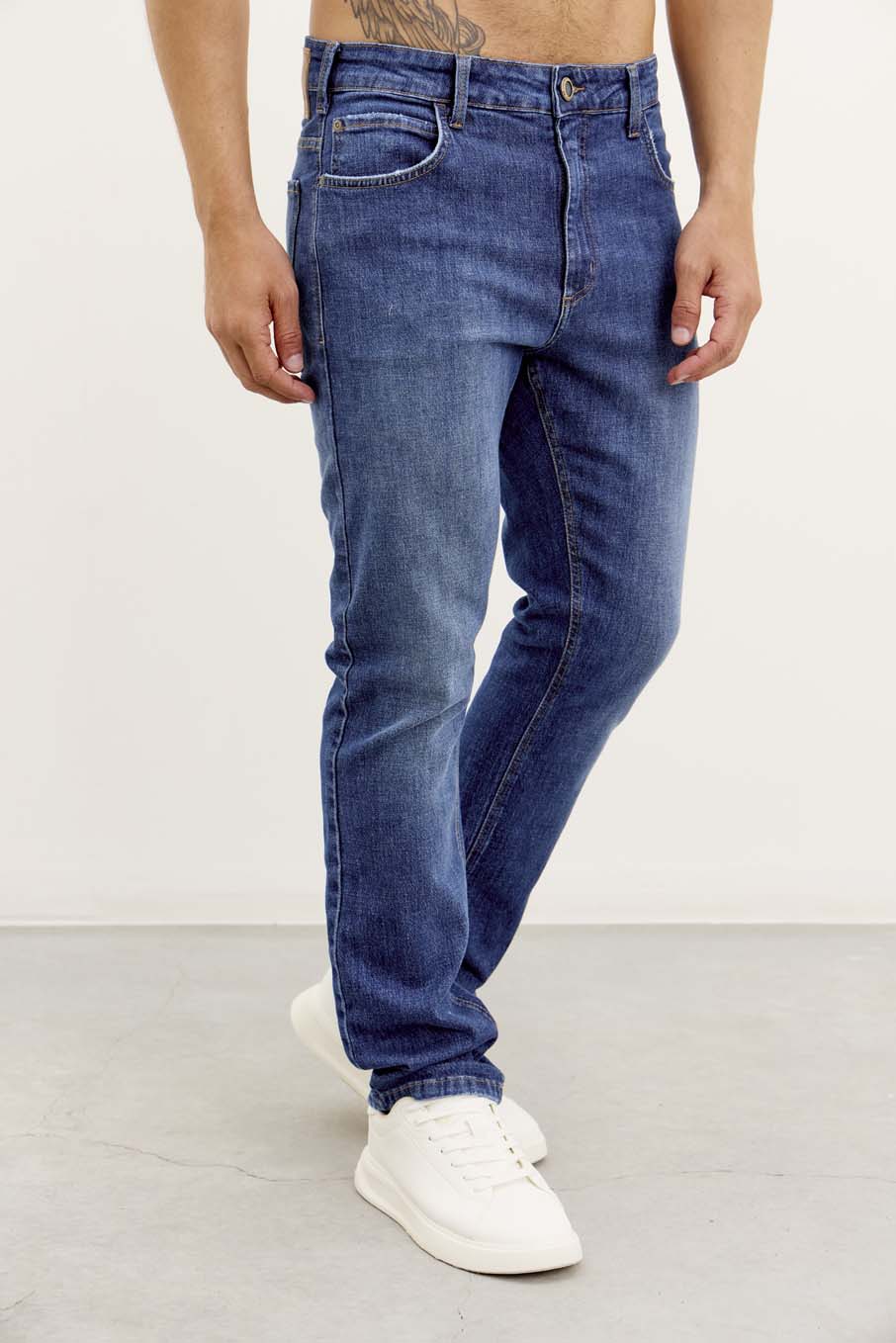 CALÇA JEANS LEO 46 INDIGO