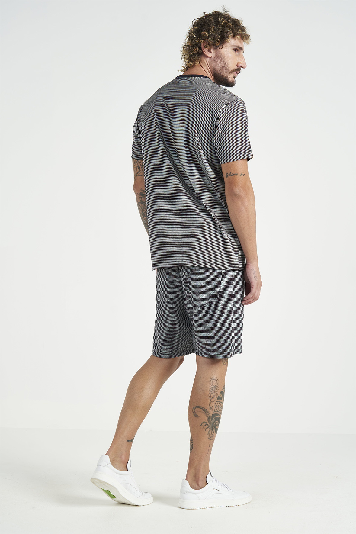 BERMUDA DUPLA FACE P BEGE/PRETO