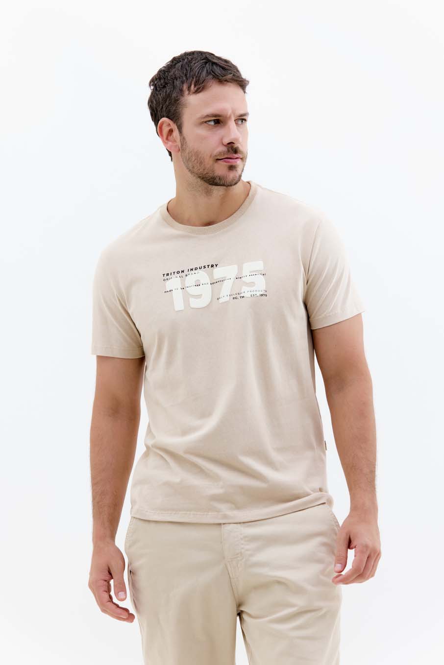 CAMISETA TRITON GG MARROM NOBUCK