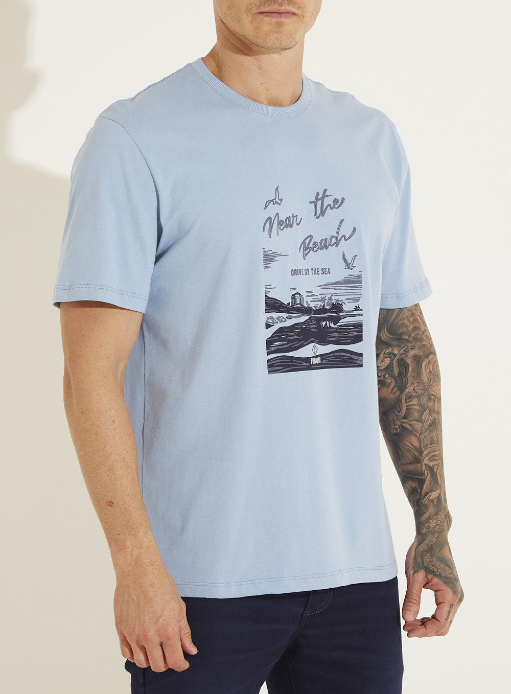 CAMISETA ESTAMPADA M AZUL DUSK