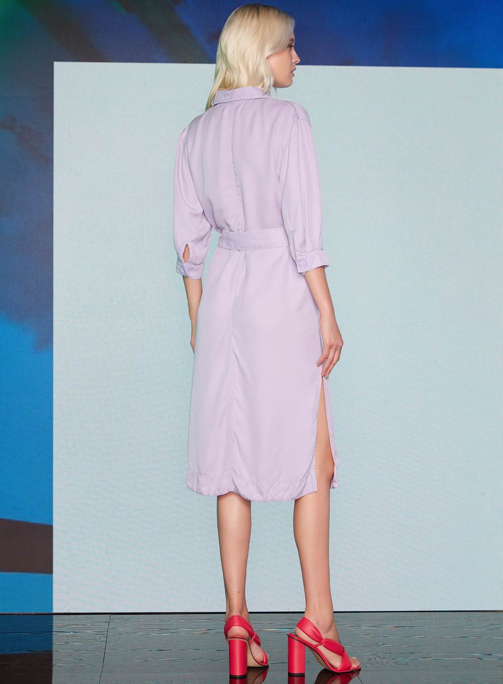 VESTIDO SARJA PP LILAS WAVE