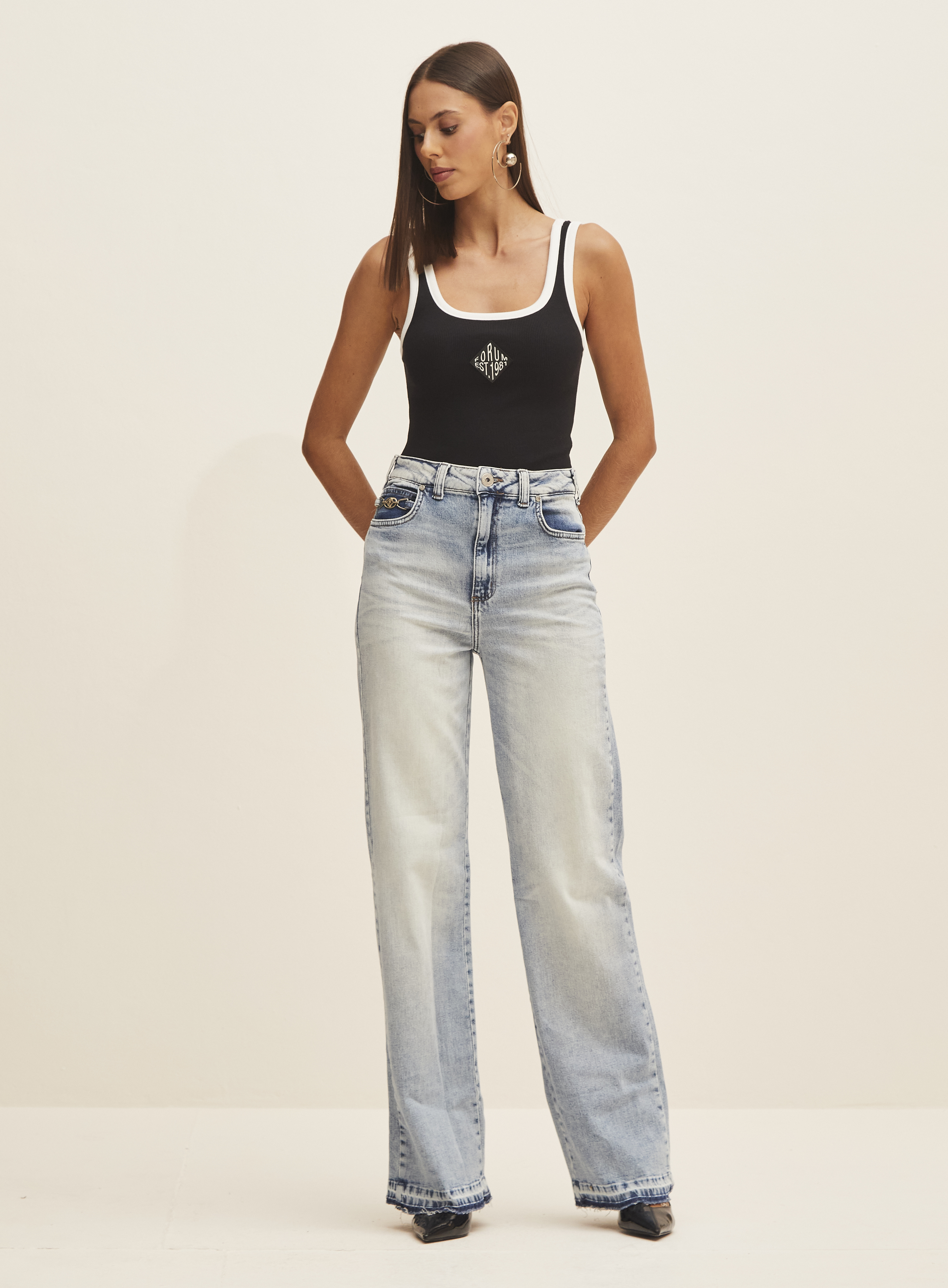 CALÇA JEANS BELLA STRETCH 42 INDIGO
