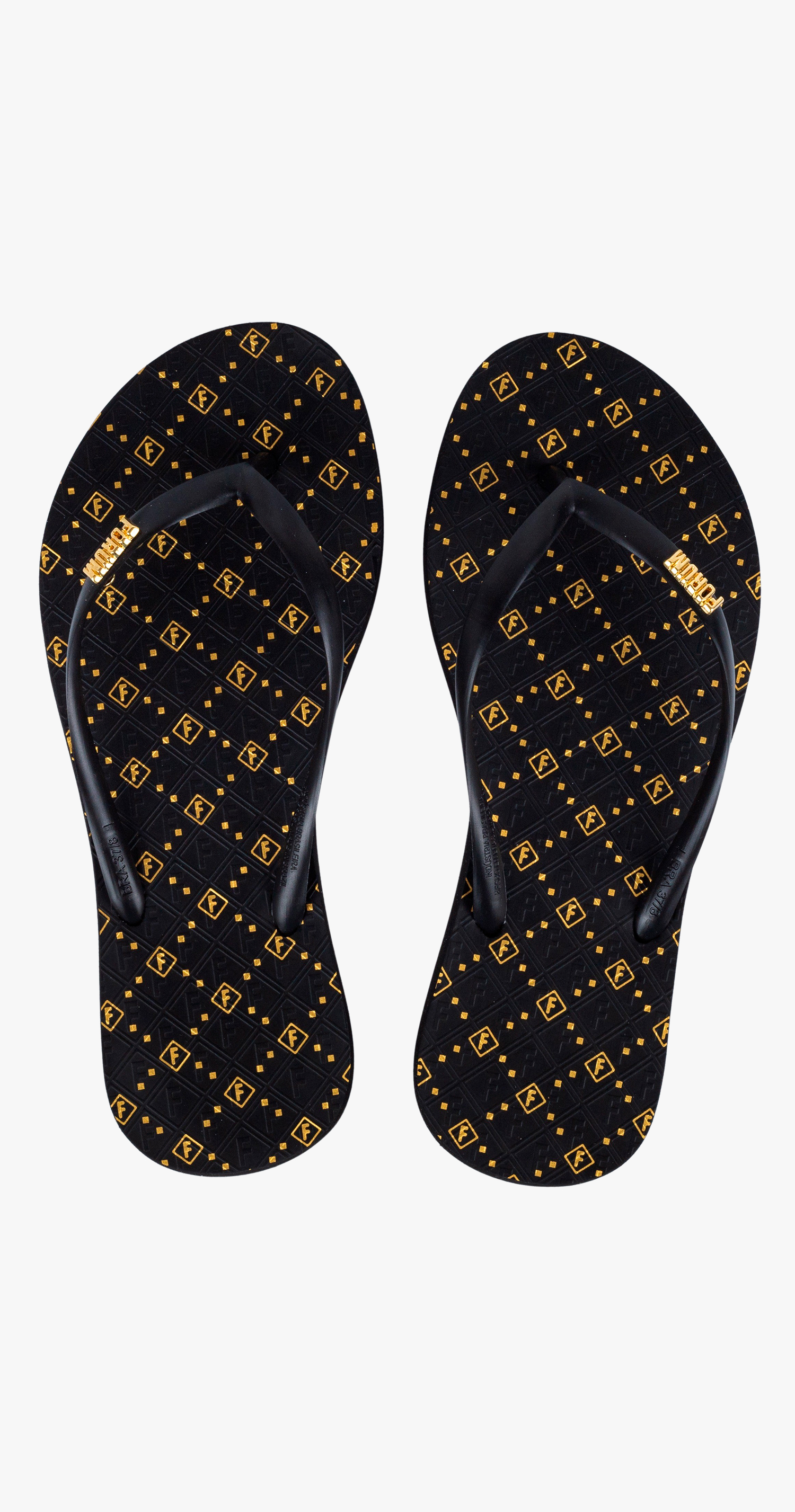 CHINELO FEM FORUM MONOGRAMA 33-34 MARROM ESPECIARI