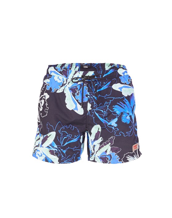 BEACHSHORT ESTAMPADO P PRETO/AZUL/VERD
