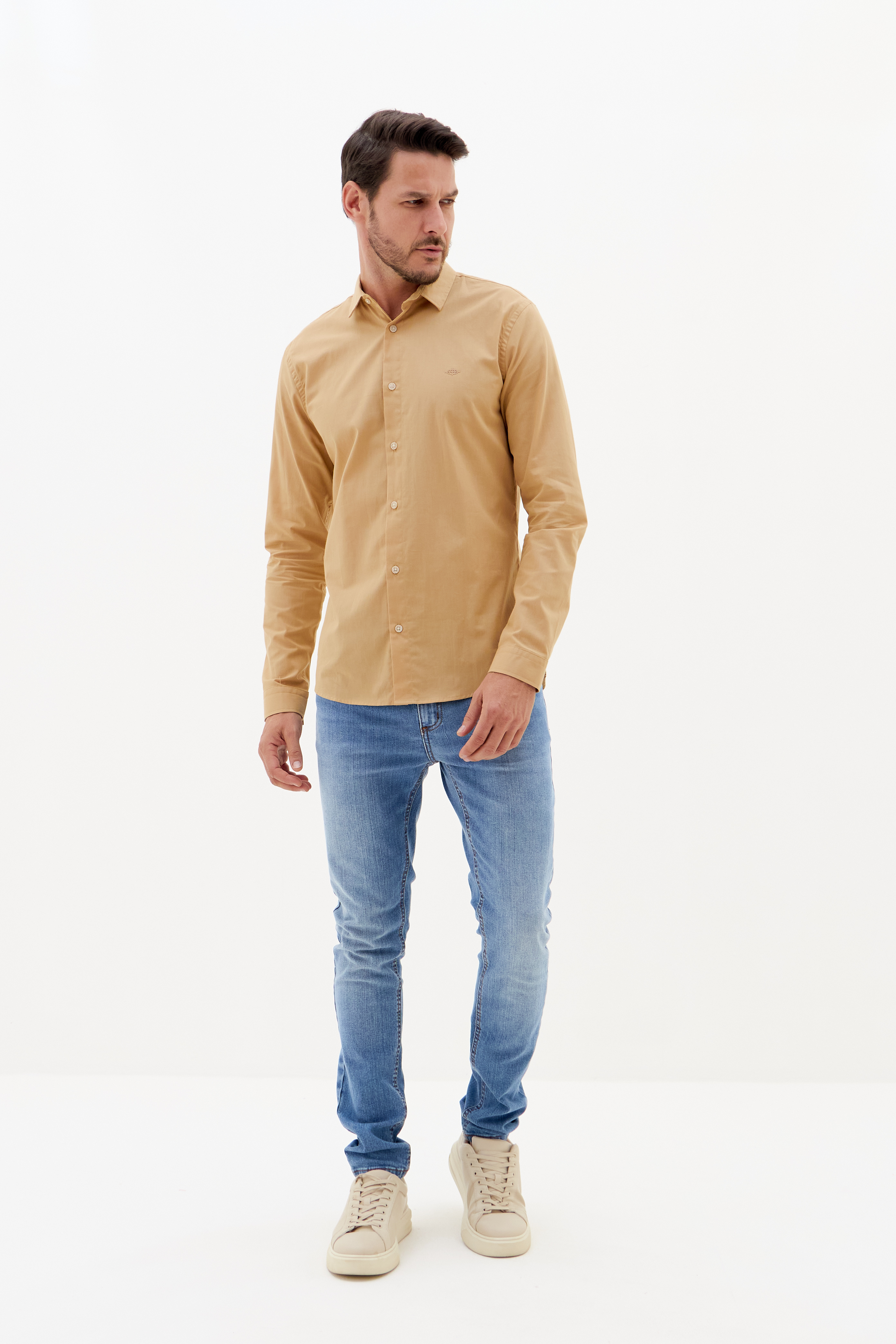 CAMISA CASUAL GG BEGE FLAVO