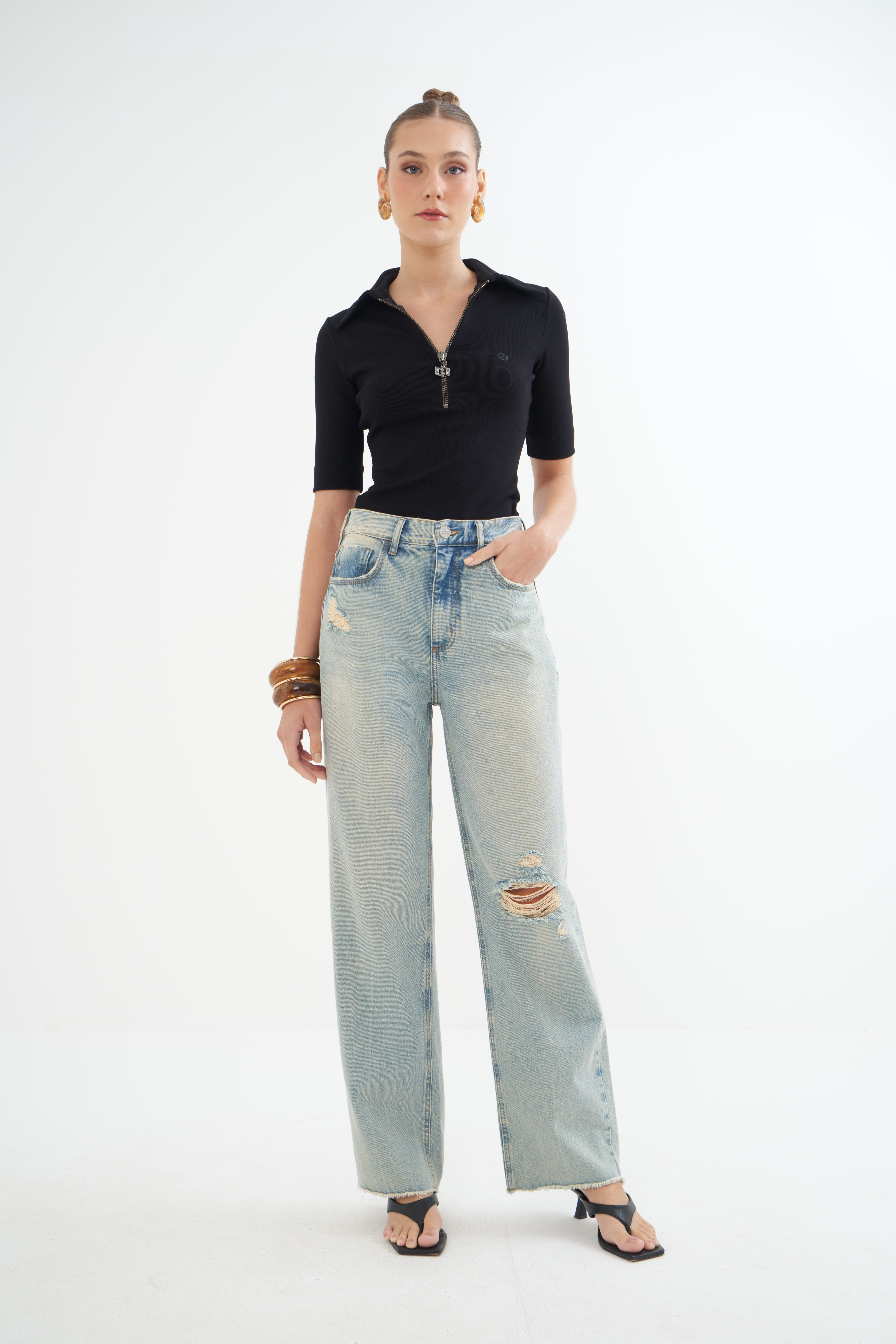 CALÇA JEANS BARCELONA 42 INDIGO