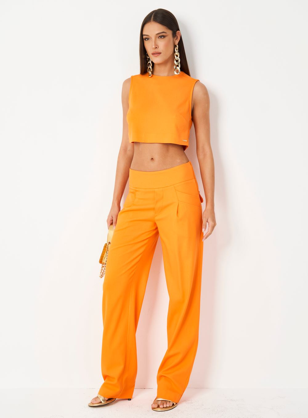 CALÇA COLCCI 40 LARANJA HEAT