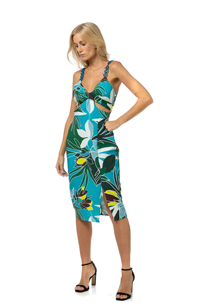 VESTIDO MIDI ESTAMPADO 38 VERNONIA