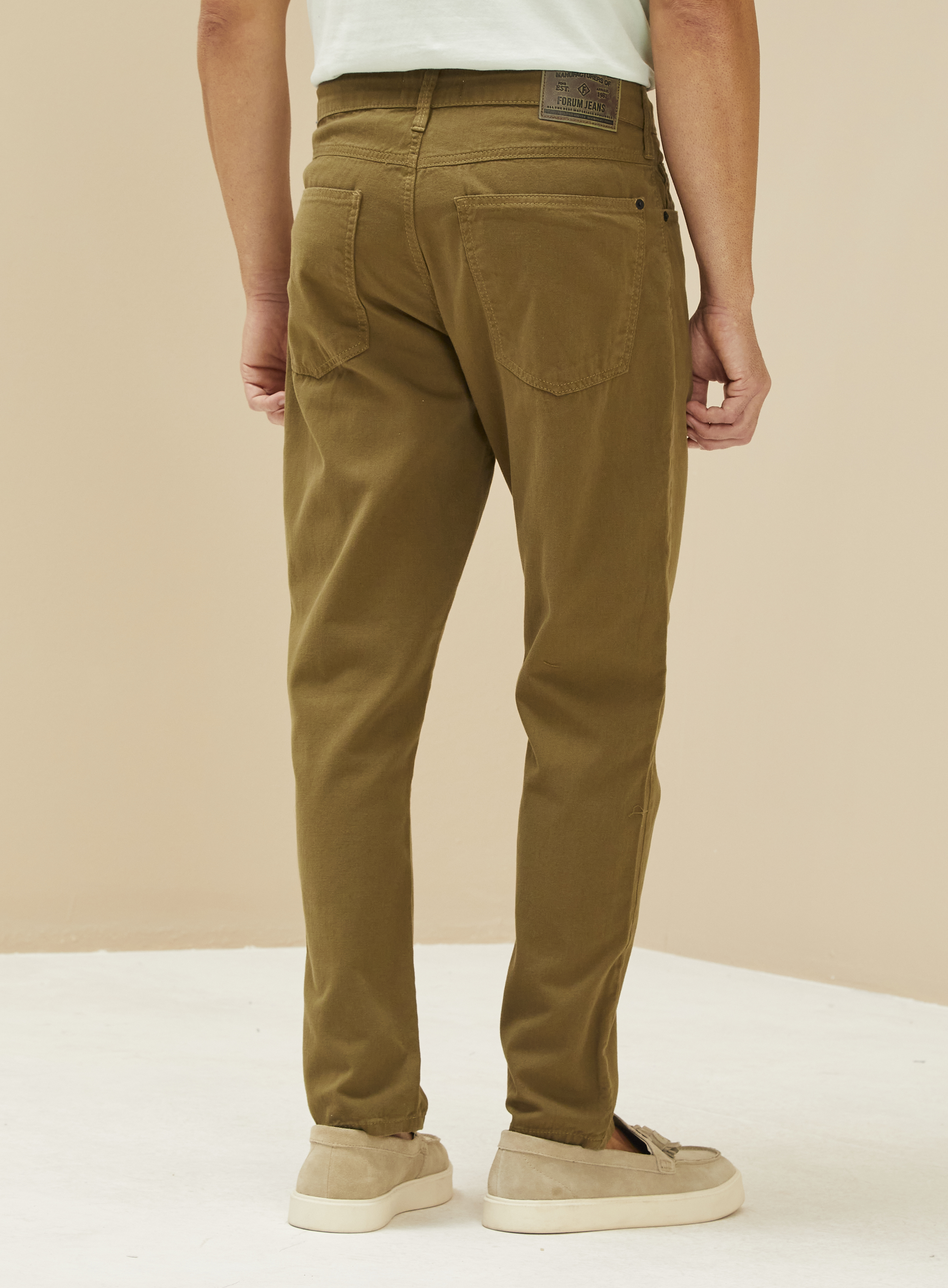 CALÇA SARJA LUCIANO 38 VERDE SAP