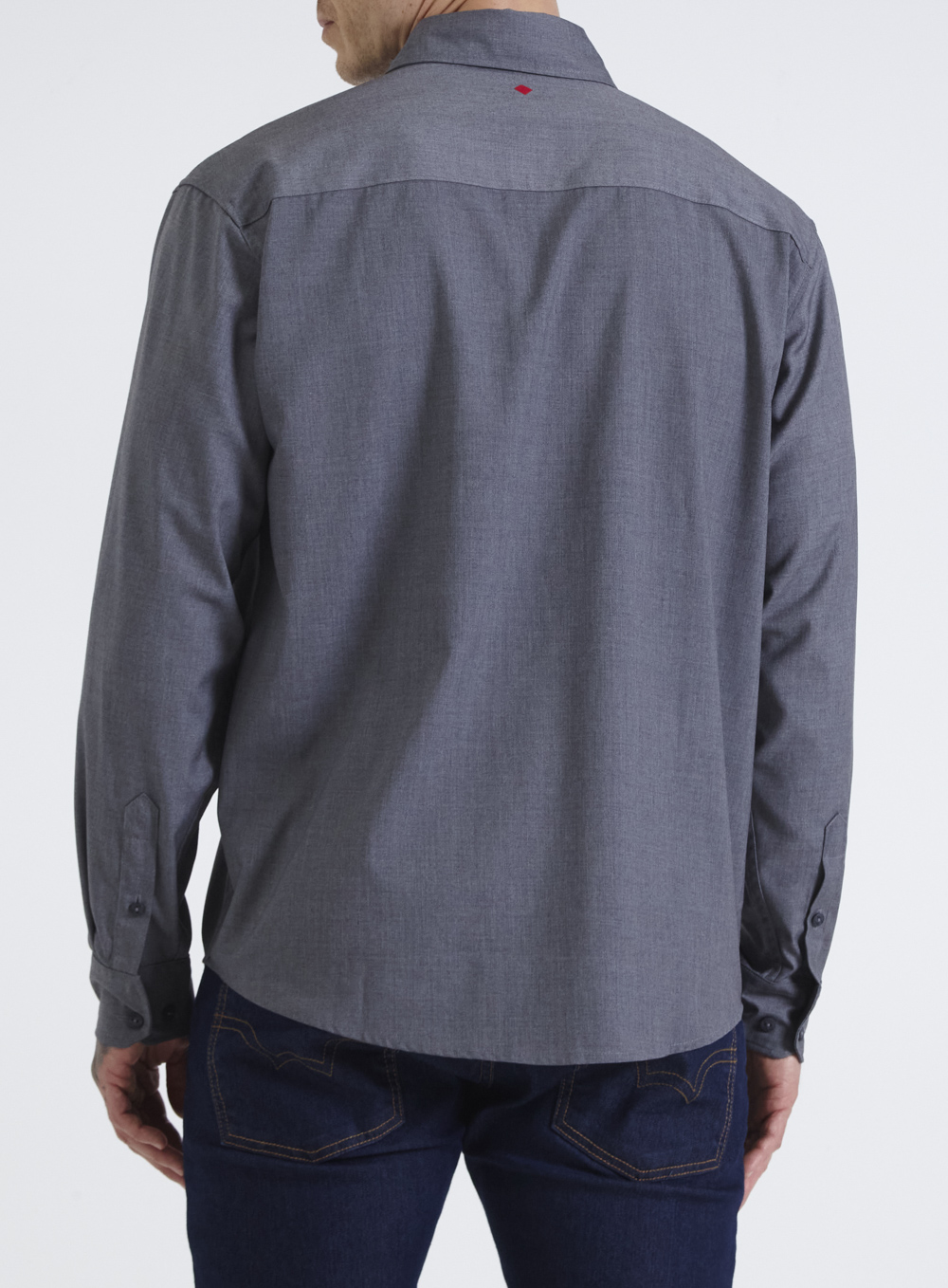 CAMISA CHELSEA M CINZA/BRANCO