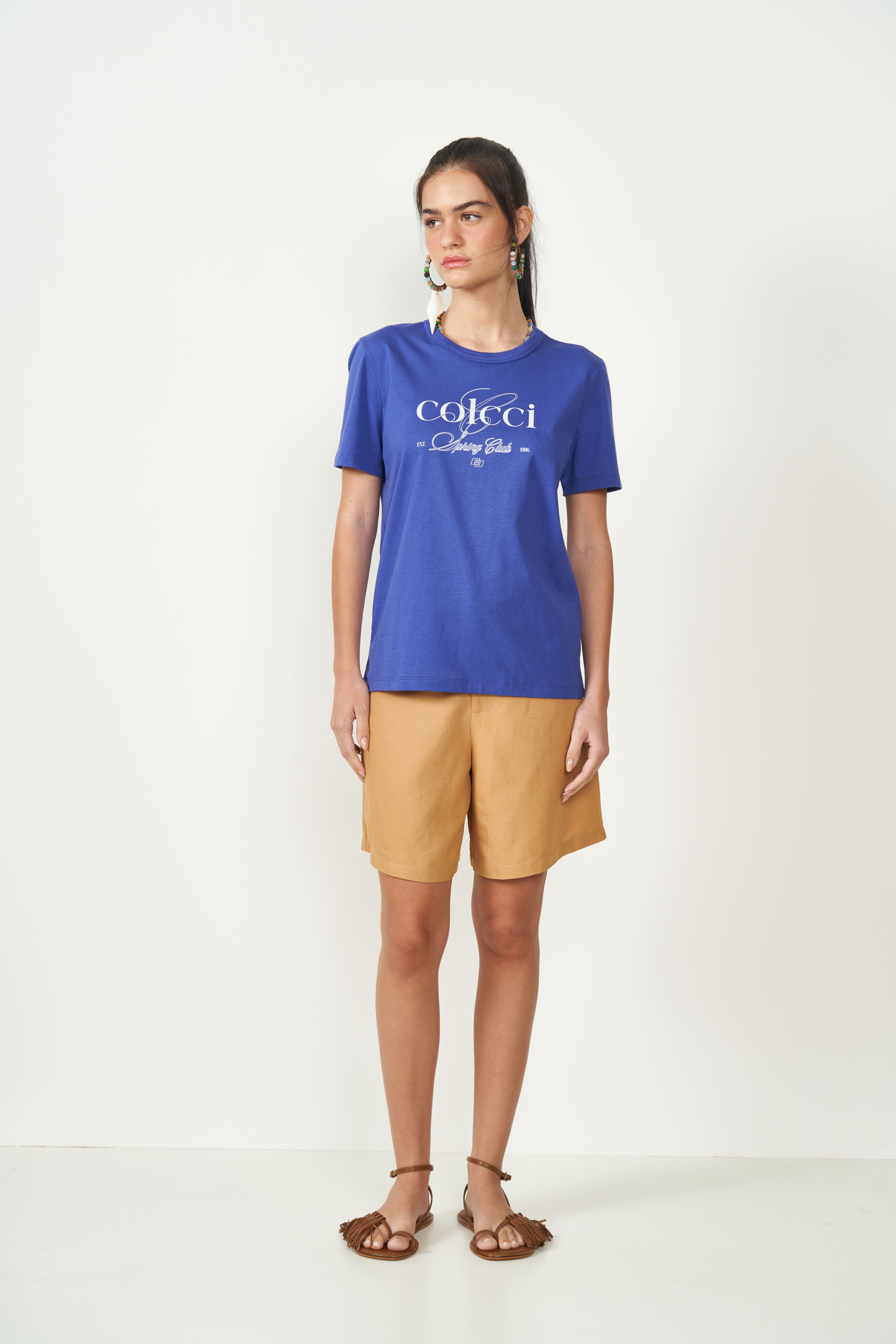 CAMISETA COLCCI G ROSA FLORINE
