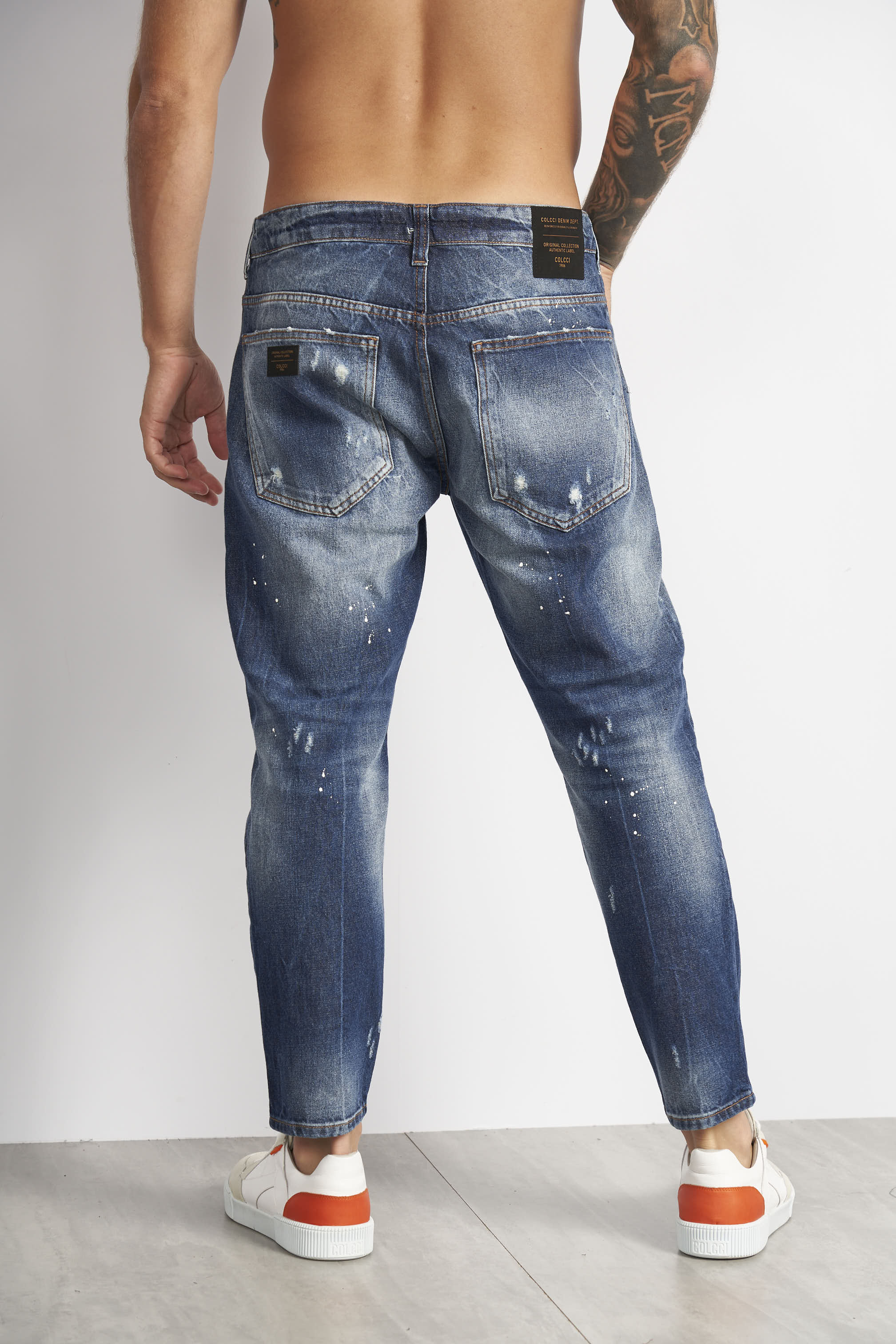 CALÇA JEANS JOHN CROPPED 44 INDIGO